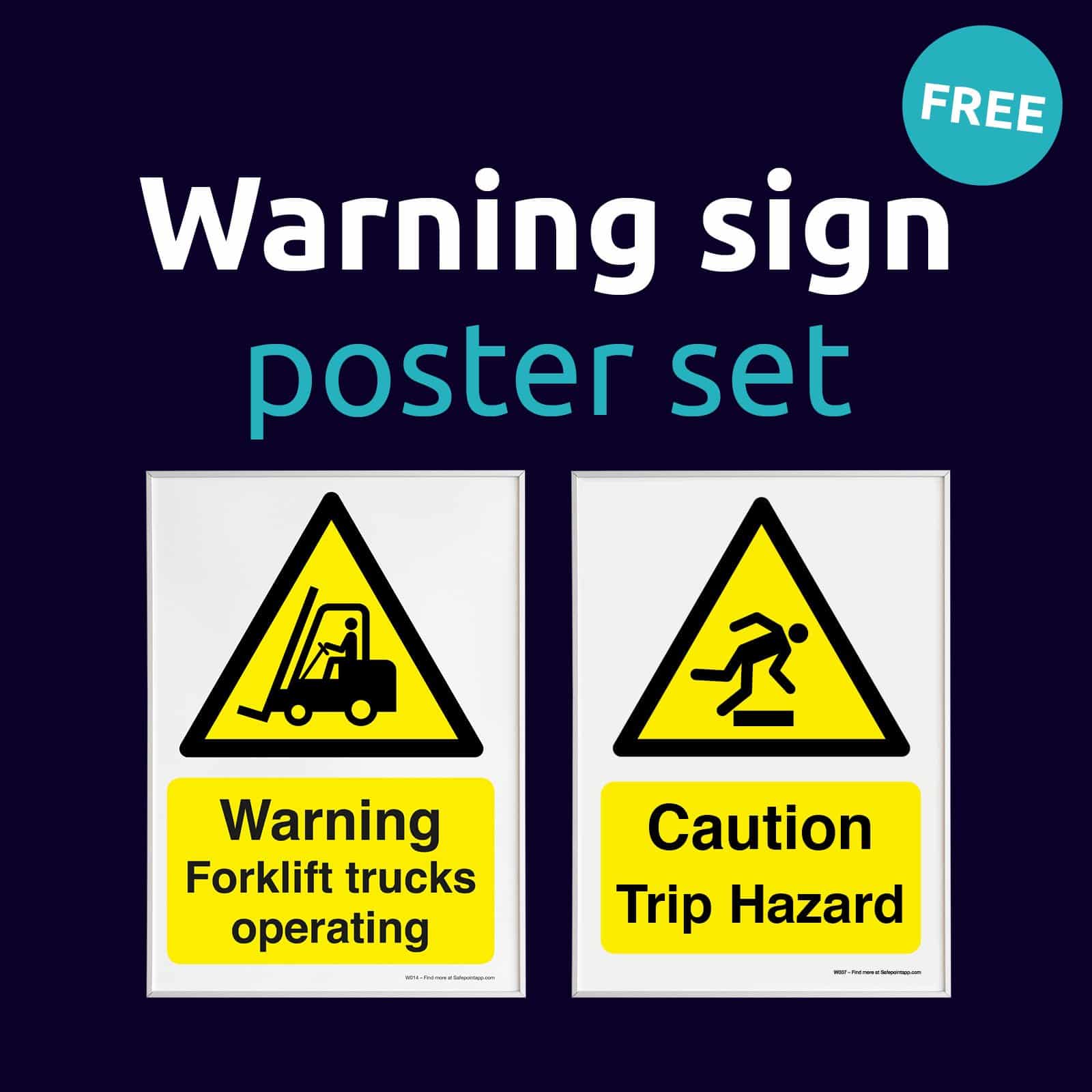 FREE workplace health and safety warning signs | Safepoint Lone Worker ...