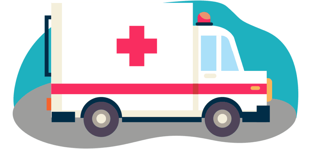 An ambulance