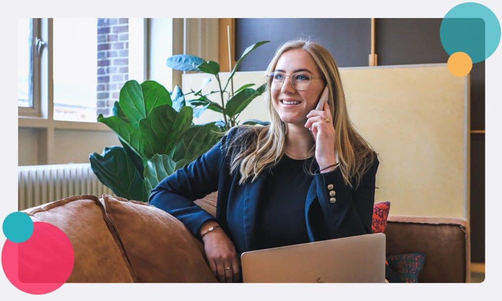 A manager calling their team to check if they are safe