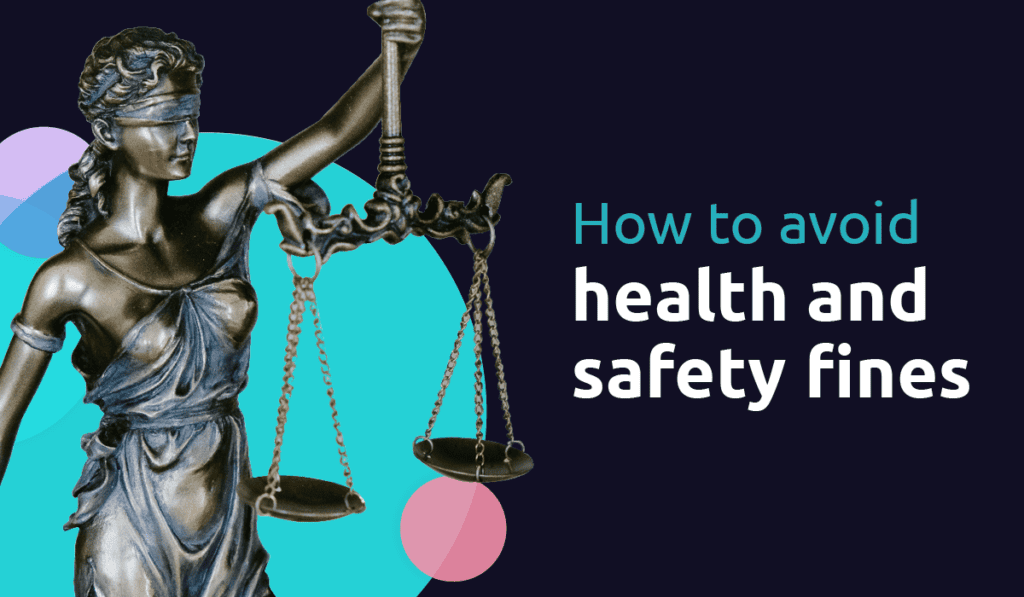 A legal statue next to the article title how to avoid health and safety fines
