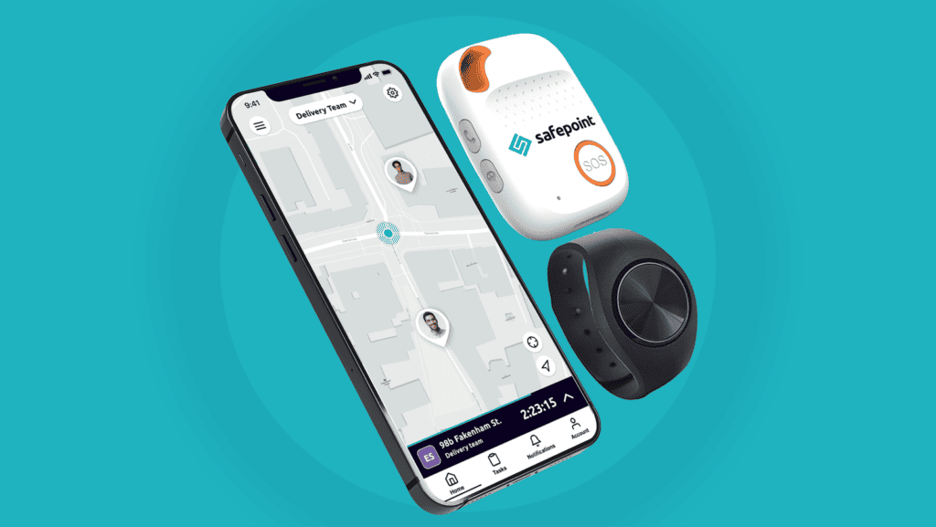 Safepoint devices including the lone worker app, bluetooth wearable panic alarm and sim based lone worker device