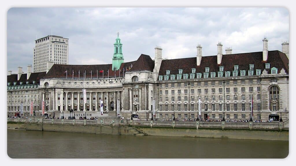 A council's town hall building