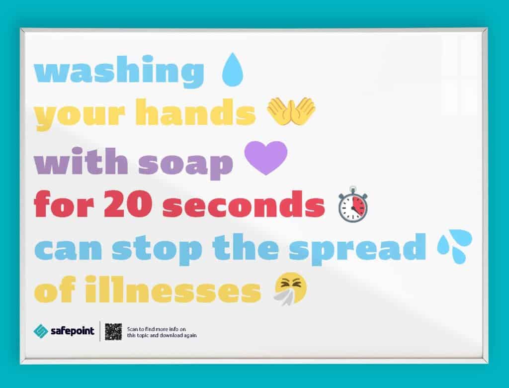 Safepoint's free downloadable hand washing poster