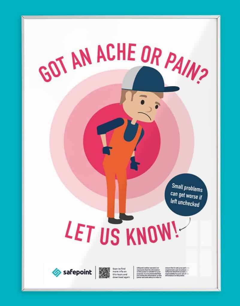 A free Warehouse Safety about reporting pain