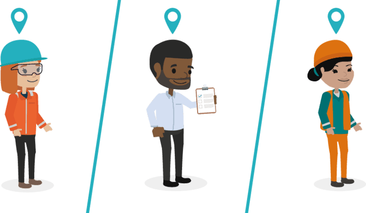 Examples of different types of lone workers, showing forestry, estate agent and utility workers