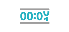 An icon representing a time out alarm