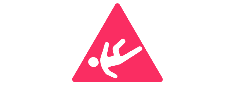 An icon representing fall detection