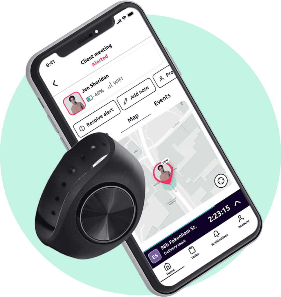 The lone worker app and panic alarm
