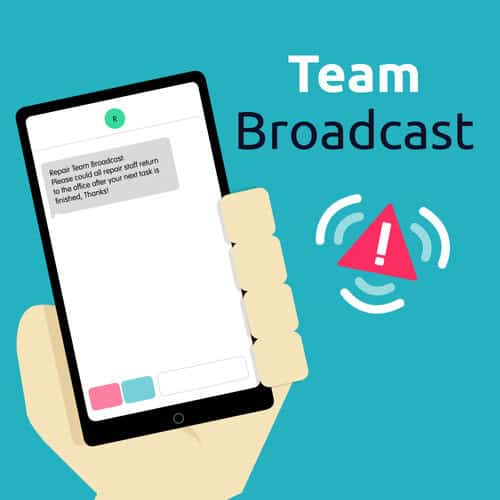 A image of the team broadcast feature