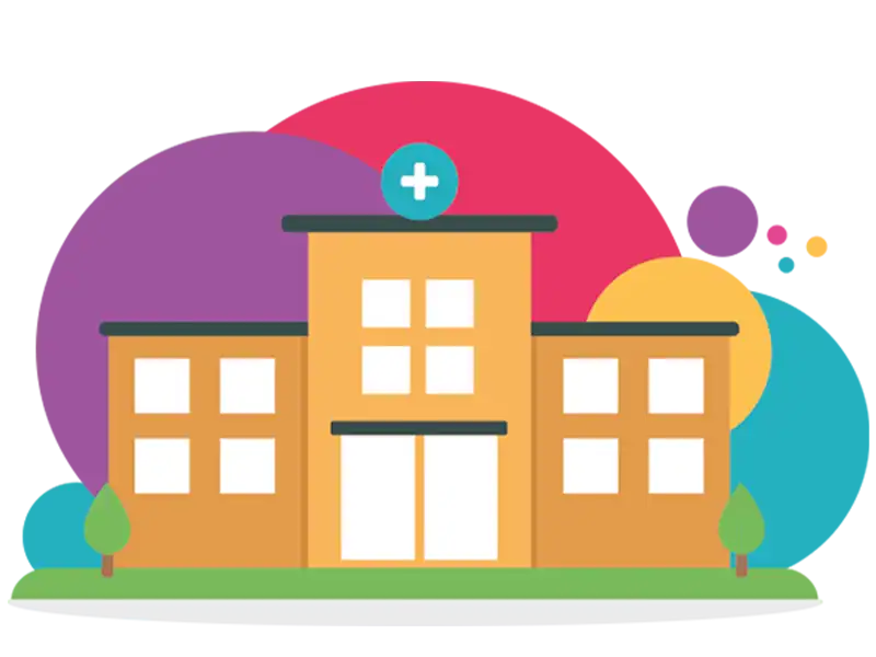 vector image of a hospital