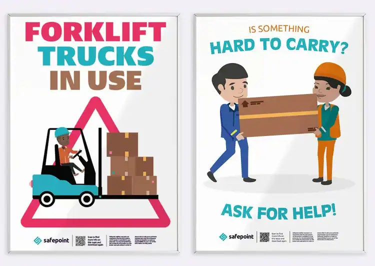 Safepoint's warehouse safety poster