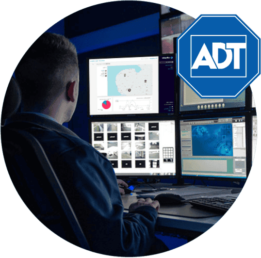 An ARC responder next to an ADT logo